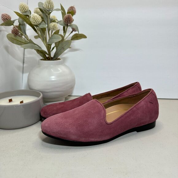 New Vionic Willa Slip On Comfort Loafer Shoes Pink Suede Leather Women's 6.5 - Picture 3 of 11